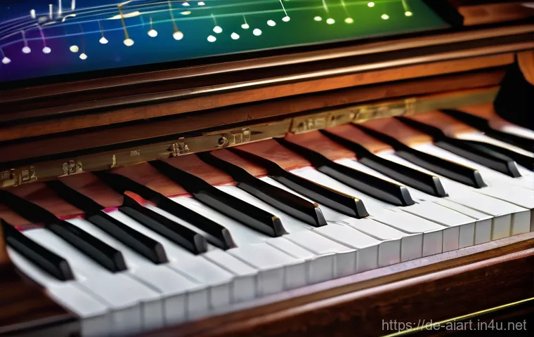 AI 음악 창작 - Here are three detailed image generation prompts in English, designed to meet your specified guideli...