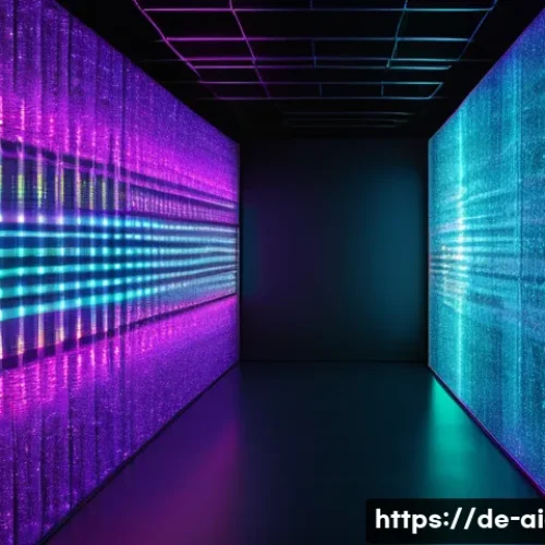 AI 페인팅 - A highly detailed digital artwork showcasing the inner architecture of a Generative Adversarial Netw...